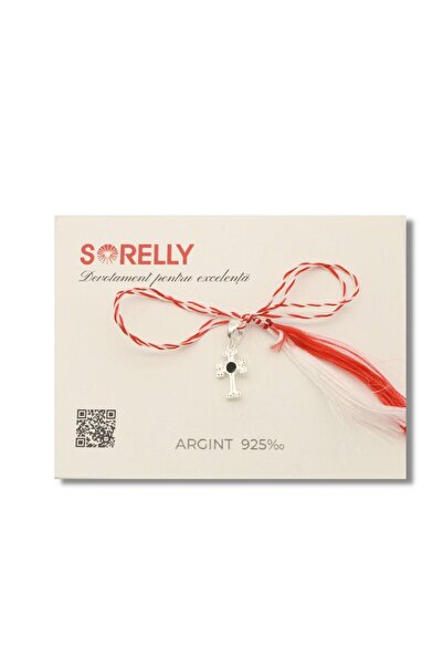 Bijuteria SORELLY Сребърен кръст Marcisor с кръгли елементи