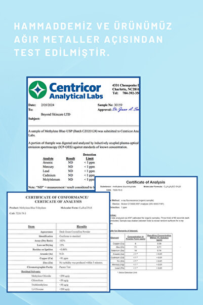 Beyond Handmade Beyond™ Metilen Mavisi %0,5 - USP Grade %99.9 Saf - 50 ML