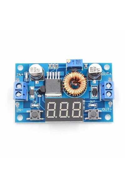 Robotistan XL4015 Dijital Ekranlı DC-DC Ayarlanabilir Gerilim Düşürücü - Volt...