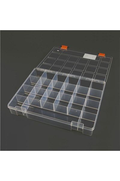 MANO Transparent Material Box 13 Inch Classic Organizer Box - Ş-Org-13