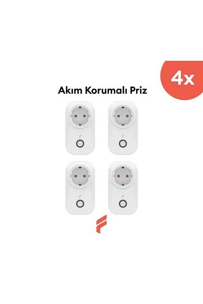 Fonri Smart Surge Protected Socket Set of 4 (16 Amper), Wifi, Remote Control, Energy Consumption Tracking