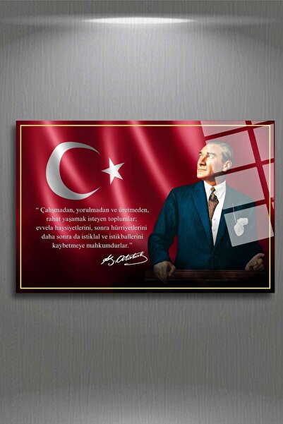 HMDS CONCEPT Pictură Mustafa Kemal Atatürk, pictură pe sticlă 283
