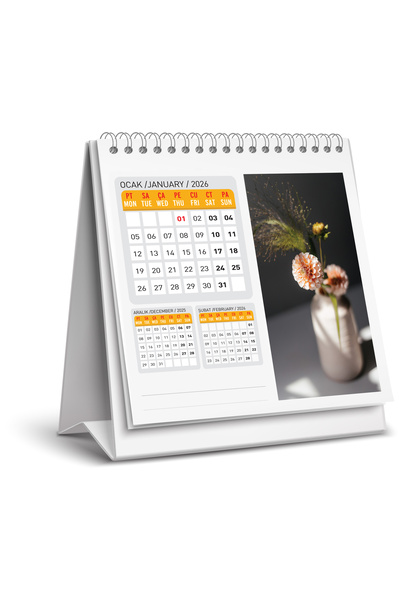 NATURELBASIM 2026 ÇİÇEK MASA TAKVİMİ