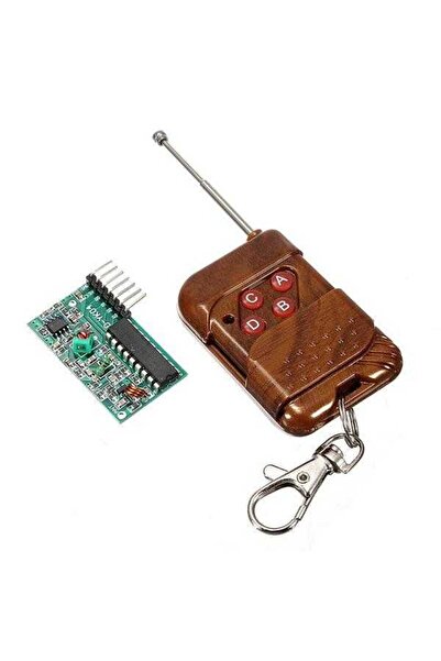 Robotistan 4 Kanal 315 Mhz RF Kablosuz Kontrol Modülü, Alıcı + Verici