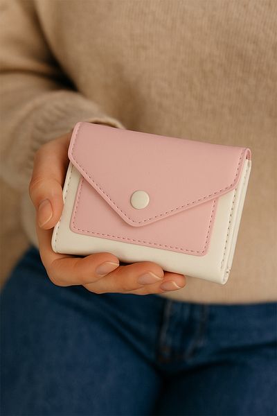 Ecrou Handbag Garnished Envelope Model Cream