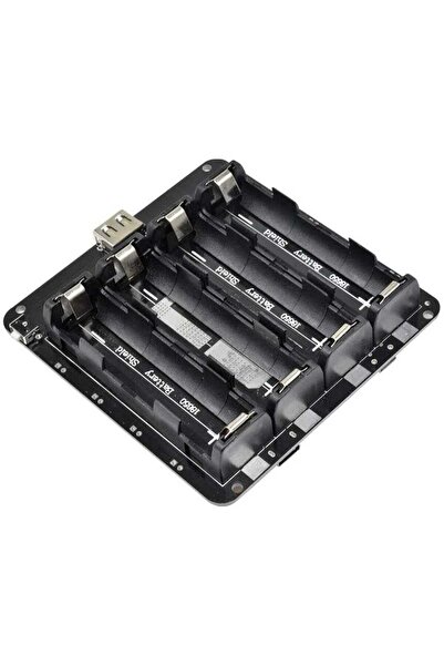 Robotistan 4'lü Anahtarlı 18650 Lityum Pil Yuvası V8 Mikro USB