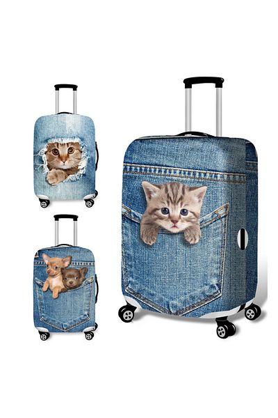Generic Travel Luggage Cover Baggage Suitcase Protector, Carry On Cover with Zipper Fits 18-32 Inch