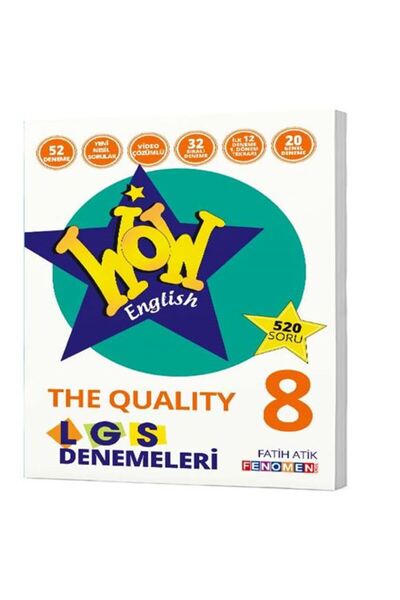 Gama Yayınları Fenomen Okul 2026 8. Sınıf Lgs Wow English The Quality 52 Deneme