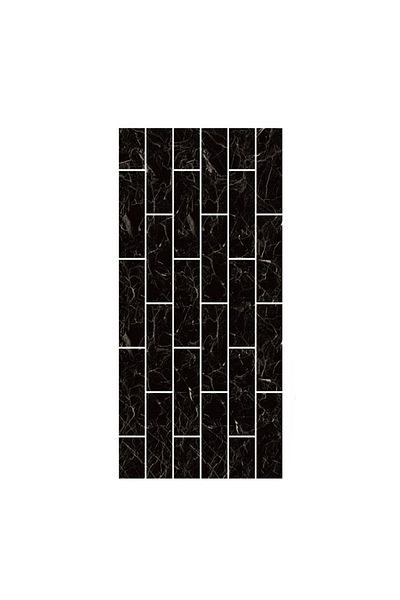 awwaline Set 10 x tapet autoadeziv decorativ, awwaline, negru, model marmura, spuma moale, lavabil, adeziv pu