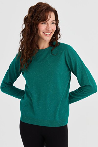 Desen Triko Γυναικείο πουλόβερ με λαιμόκοψη Angelina Basic Early Bc