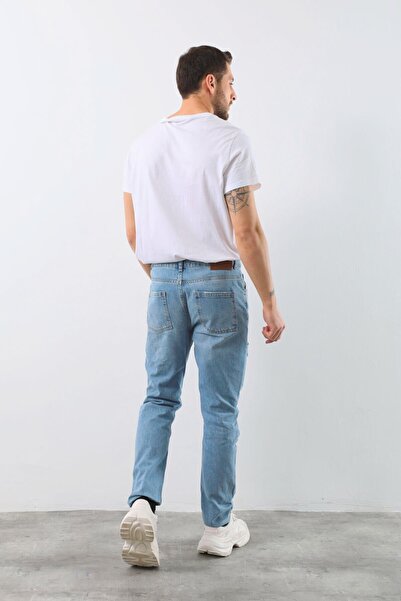 Bluewhite Ανδρικό τζιν παντελόνι με σκισίματα