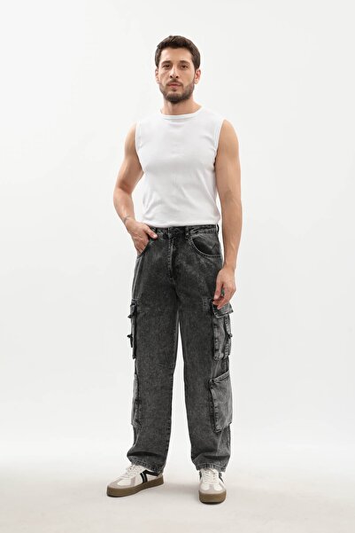 BANNY JEANS Ανδρικό τζιν παντελόνι Cargo Pocket