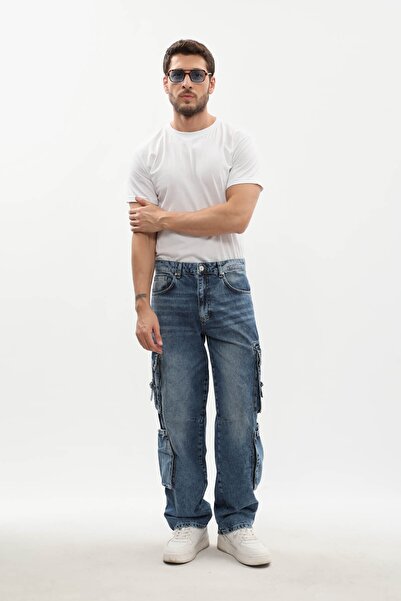 BANNY JEANS Erkek Kargo Cepli Jean Pantolon