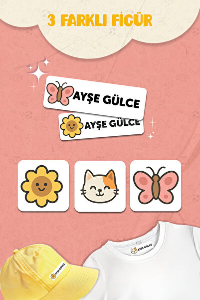 MSticker Kıyafet Etiketi - Okul Kıyafetlerine Kişiye Özel 30 Saniyede Uygulama Yıkamaya Dayanıklı Kumaş
