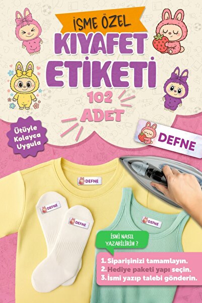 MSticker Kıyafet Etiketi - Okul Kıyafetlerine Kişiye Özel 30 Saniyede Kolay U...