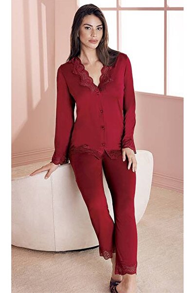 Espuar Women's 724 Dowry-maternity Combed Cotton Nightgown Set