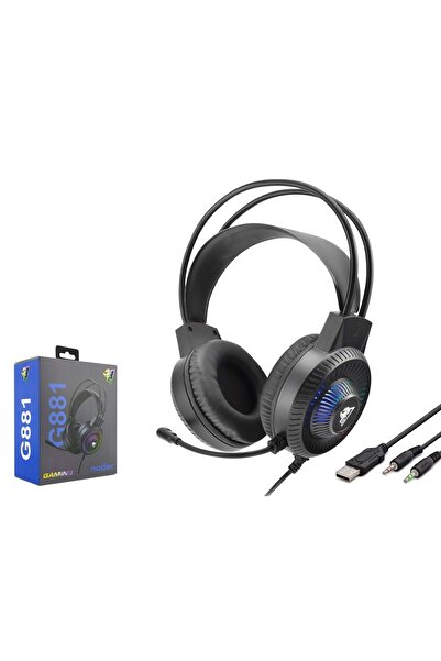 HADRON G881 Gaming Kulaklık 2*3.5Mm + Usb Siyah