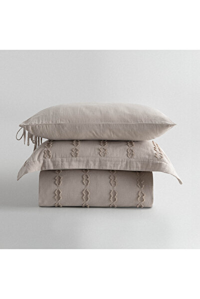 Ecocotton Sima Battal Boy Nevresim Takımı %100 Organik Pamuk Müslin Brodeli B...