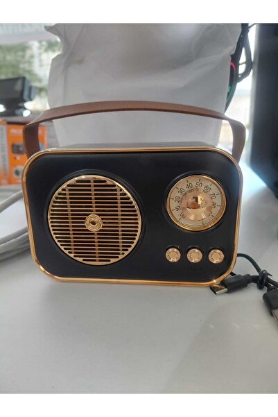 portable M4 Retro Nostaljik Bluetooth Hoparlör – Parlak Kaplama, Fm, Usb/tf, ...