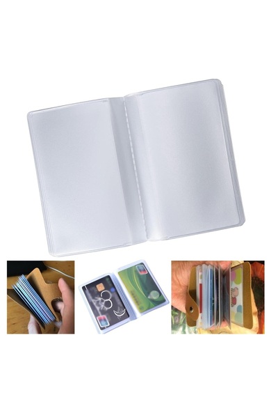 srtfootcare 10 قطع محفظة داخل حامل البطاقة البلاستيكية والأدوات اليدوية الجلد...