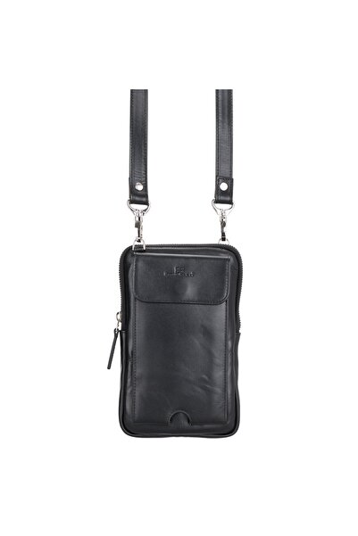 Bouletta Nino Deri Çapraz Çanta RST1 Siyah