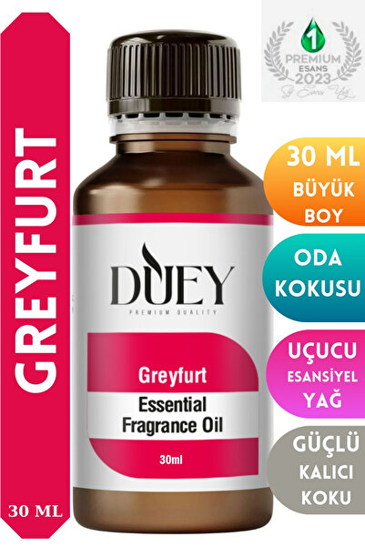 DUEY Greyfurt Uçucu Yağ 30ML Buhurdanlık Yağı Difüzör Esansı Oda Kokusu Esans...