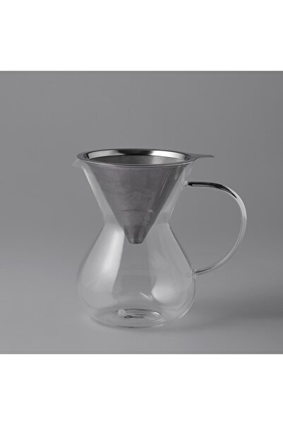 Jumbo Glory 850 ml Çelik Süzgeçli Cam Kahve Demleme Ekipmanı