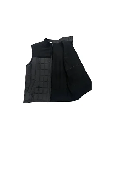 BYBEYEMS GİYİM THICK FLEECE QUILTED WINTER VEST WITH BUCKET MODEL