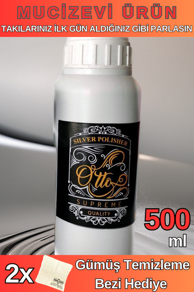 OSMANLI GÜMÜŞ 500ml Otto Gümüş - Altın Ve Kaplamalı Takı Parlatma Temizleme Suyu
