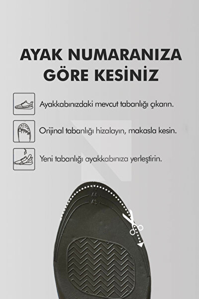 Active Team BU01 - 3.5 Cm Boy Uzatıcı Tabanlık - Gizli Hava Yastıklı Topuk Yükseltici Ayakkabı Tabanlığı