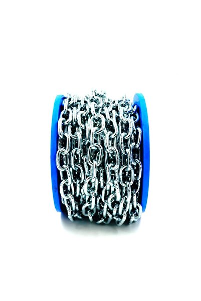 EgeÇelikHalat Galvaniz Zincir 8mm Makaralı Düz Zincir 5 Metre