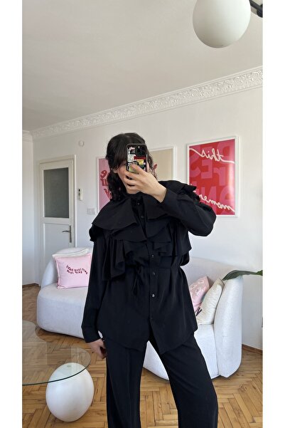 MYGİYİMİSTANBUL set modal dublu cu volan