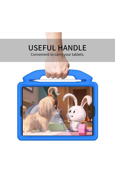 TEKNETSTORE Soft Silicone Kids Case with Stand for iPad 10.2 8th Generation and 9th Generation Tablet Compatible Case