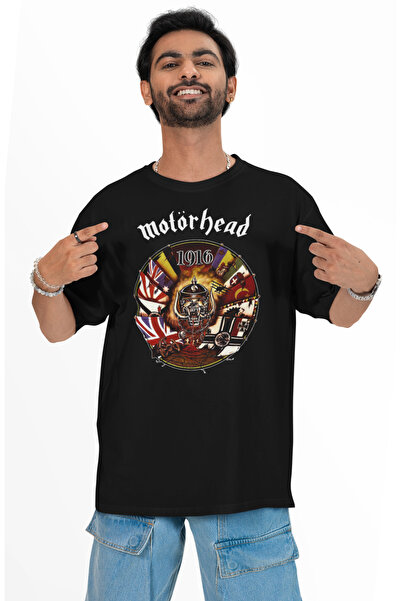 Fuddy Moda تي شيرت مطبوع عليه Motörhead، تي شيرت للجنسين بطابع موسيقى الروك ا...