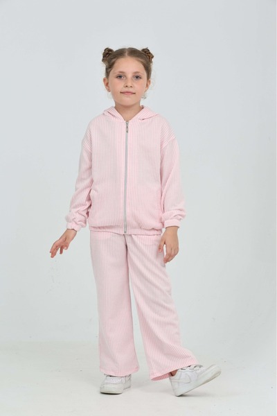 Toontoy Κοριτσίστικο ριγέ κοστούμι αθλητικής φόρμας