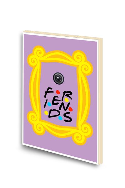 Hamiki Friends Frame Printed A6 Small Size Unlined Notebook