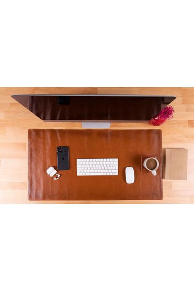 PLM Leather Table Mat 91*48cm Rst2 Tan