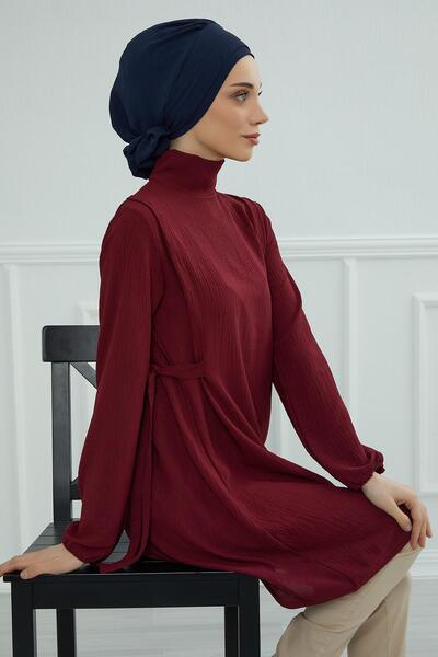 Aisha's Design Έτοιμο τουρμπάν από ύφασμα Aerobin, HT-92, Σκούρο μπλε