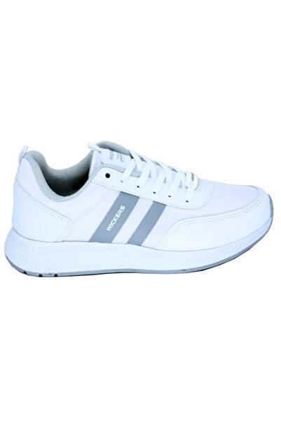 Wickers Чоловічі ортопедичні спортивні кросівки - білі, легка підошва, дихаючий верхній матеріал 2472