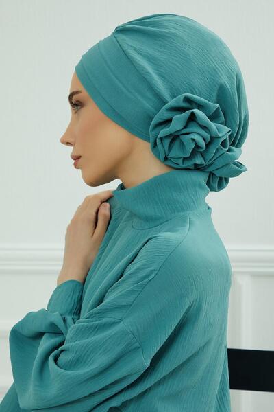 Aisha's Design Aerobin Fabric Ready-Made Turban, Ht-92, Mint Green