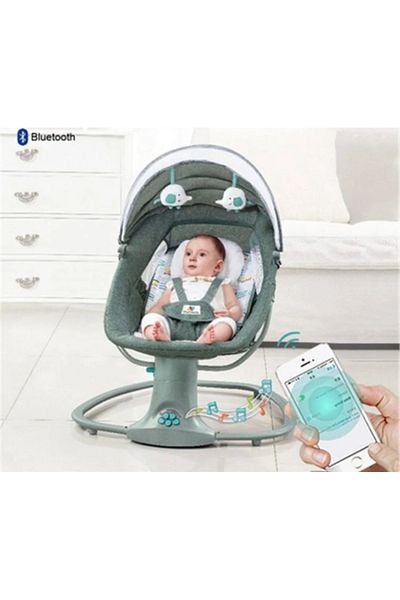 Mastela Mastela 1x3 Electric Baby Rocking Chair - Bluetooth with Adjustable Remote Control