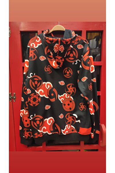 FG KONNİCHİWA Φούτερ με κουκούλα Naruto Uzumaki - Εκτύπωση λέιζερ, Σχέδιο Anime Manga Hatake Kakashi Uchiha Itachi