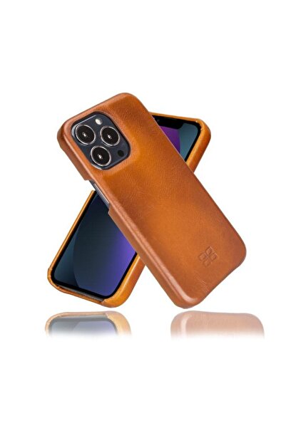 Bouletta Apple iPhone 13 Pro Uyumlu Deri Arka Kapak F360 RST2EF