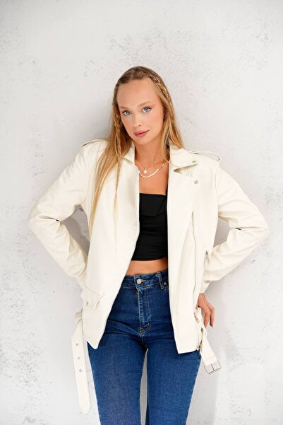 İLKCET MODA Jachetă lungă oversize pentru femei