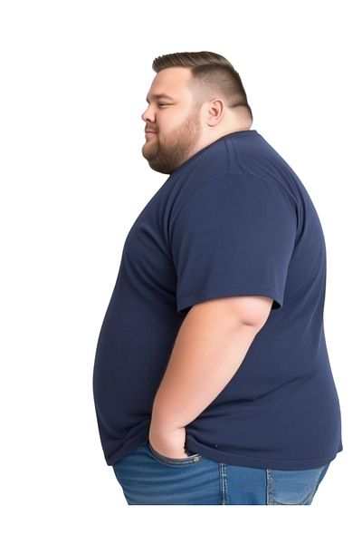 sngl Large Size Men's Oversize T-shirt - Short Sleeve, 3xl-8xl