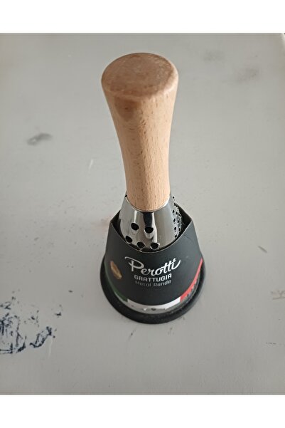 PerottiHome مبشرة معدنية بمقبض من الخيزران