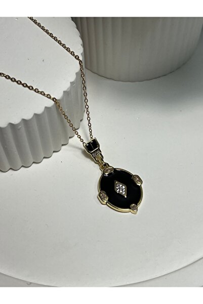 Garmon MG-03S قلادة من الفولاذ المقاوم للصدأ مضمونة، قلادة من حجر الزركون الأ...