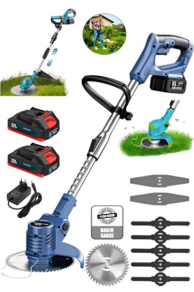 CETHERR GERMAN 7600P Kızaklı Uzatma Kollu Akülü Ot Çalı Çim Biçme Şarjlı Tırp...