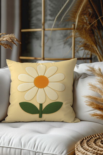 Belle Benoit Set of 2 Embroidery Patterned, Double-Sided Printed, Decorative Throw Pillow Case – Bohemian Style, Zippered