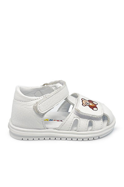 Torun Kids Unisex Model Genuine Leather Non-Slip Sole Baby Sandals Genuine Le...
